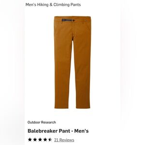 Outdoor Research Balebreaker Pants Size 34
